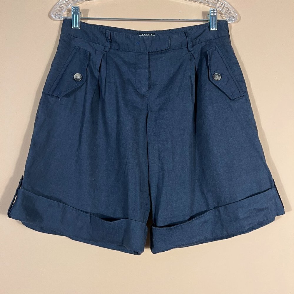 Theory Saks Fifth Avenue Women's Navy Blue Shorts